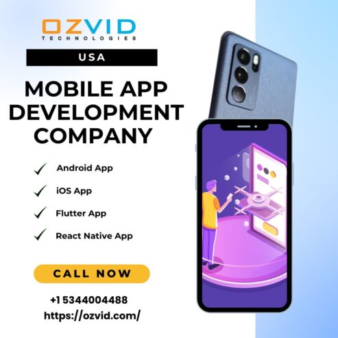 OZVID Technologies: Professional Mobile App Development Company California