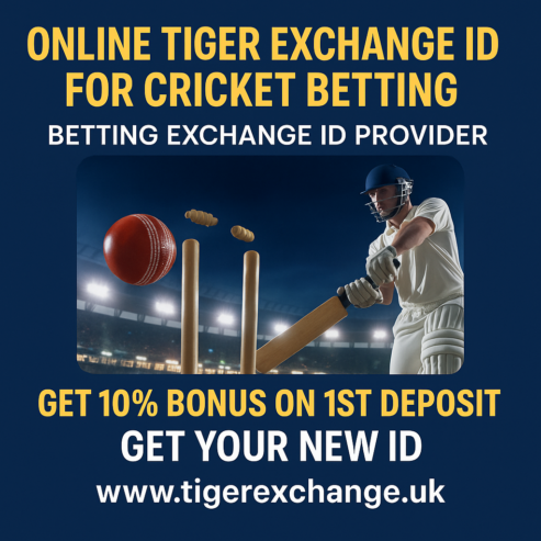 Get Tiger Exchange Betting ID with 10% Bonus