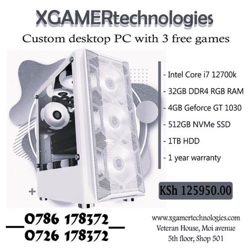 XgamerTechs built Core i7 12700k desktop computer