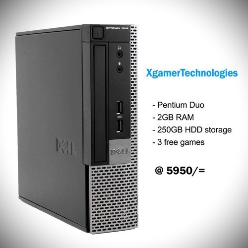 Certified Dell Optipex computer with 3 free games