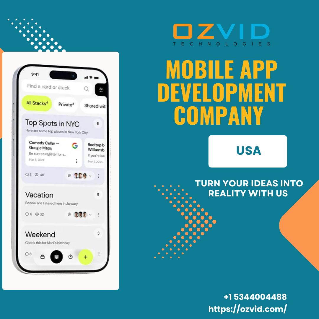 Trusted Mobile App Development Services in Dallas – OZVID Technologies