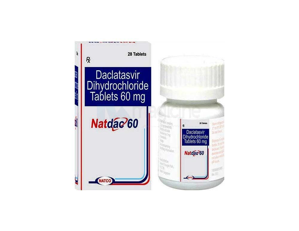 Get online Natdac 60mg tablet price in reasonable range
