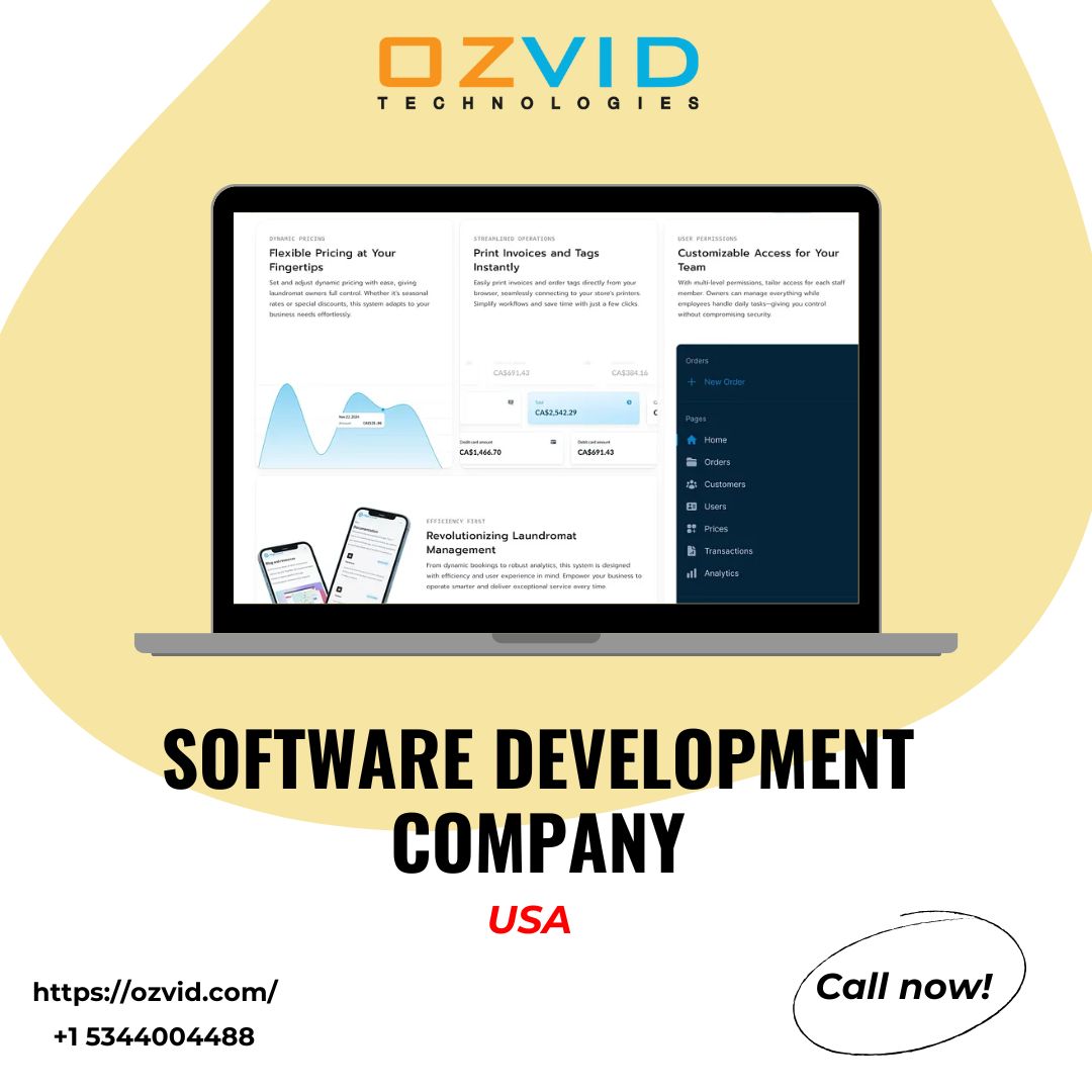 Leading Software Development Company in USA Delivering Tailored Business Solutions – OZVID Technologies