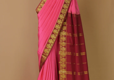 BRIGHT_PINK_PURE_MYSORE_SILK_SAREE