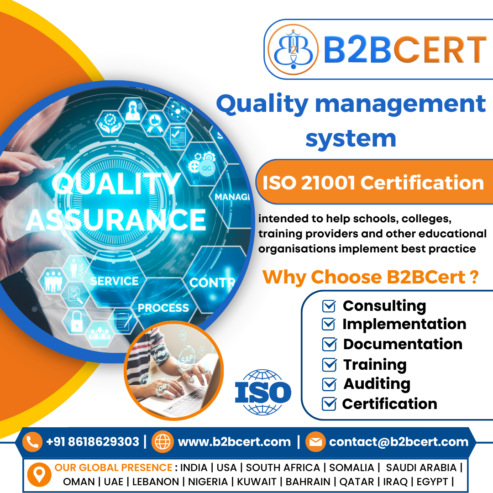 ISO 21001 Certification in Bangalore