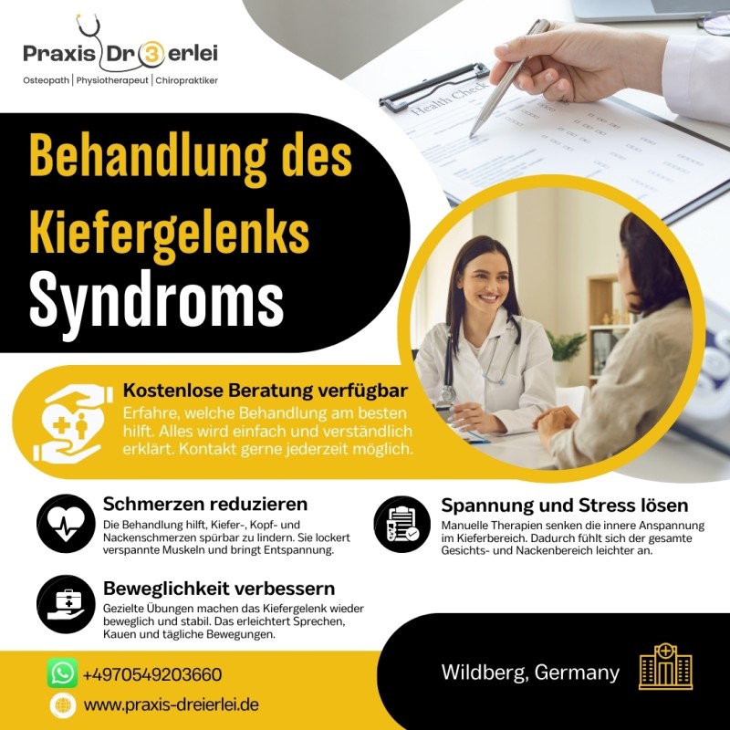Behandlung des Kiefergelenks Syndroms