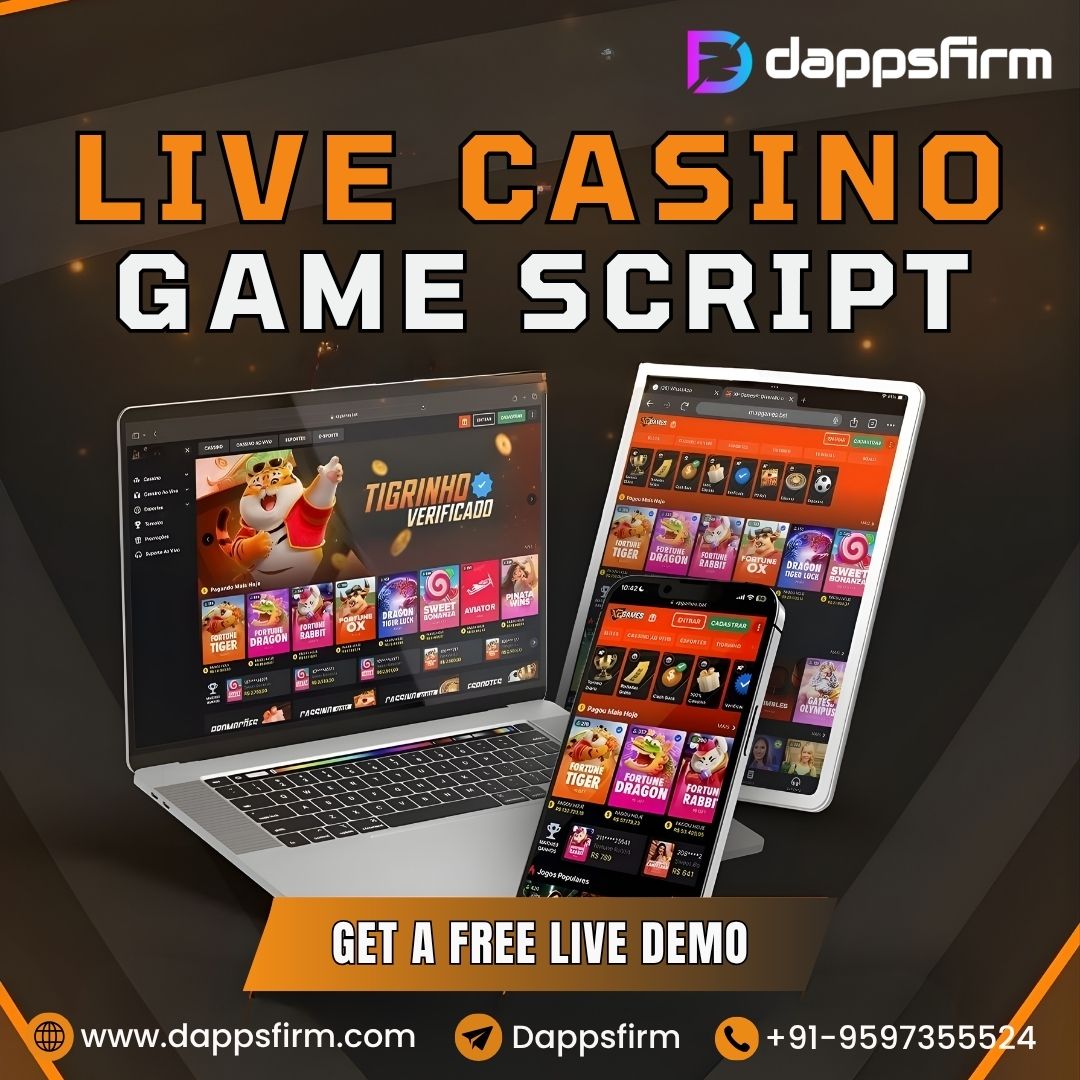 Deliver Real Dealer Experiences Digitally with Dappsfirm’s Live Casino Game Script