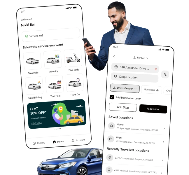 FOX-TAXI –  White-Label Uber Clone App for On-Demand Taxi Services