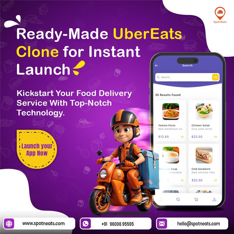 UberEats Clone App – Launch Your Own On-Demand Food Delivery Business
