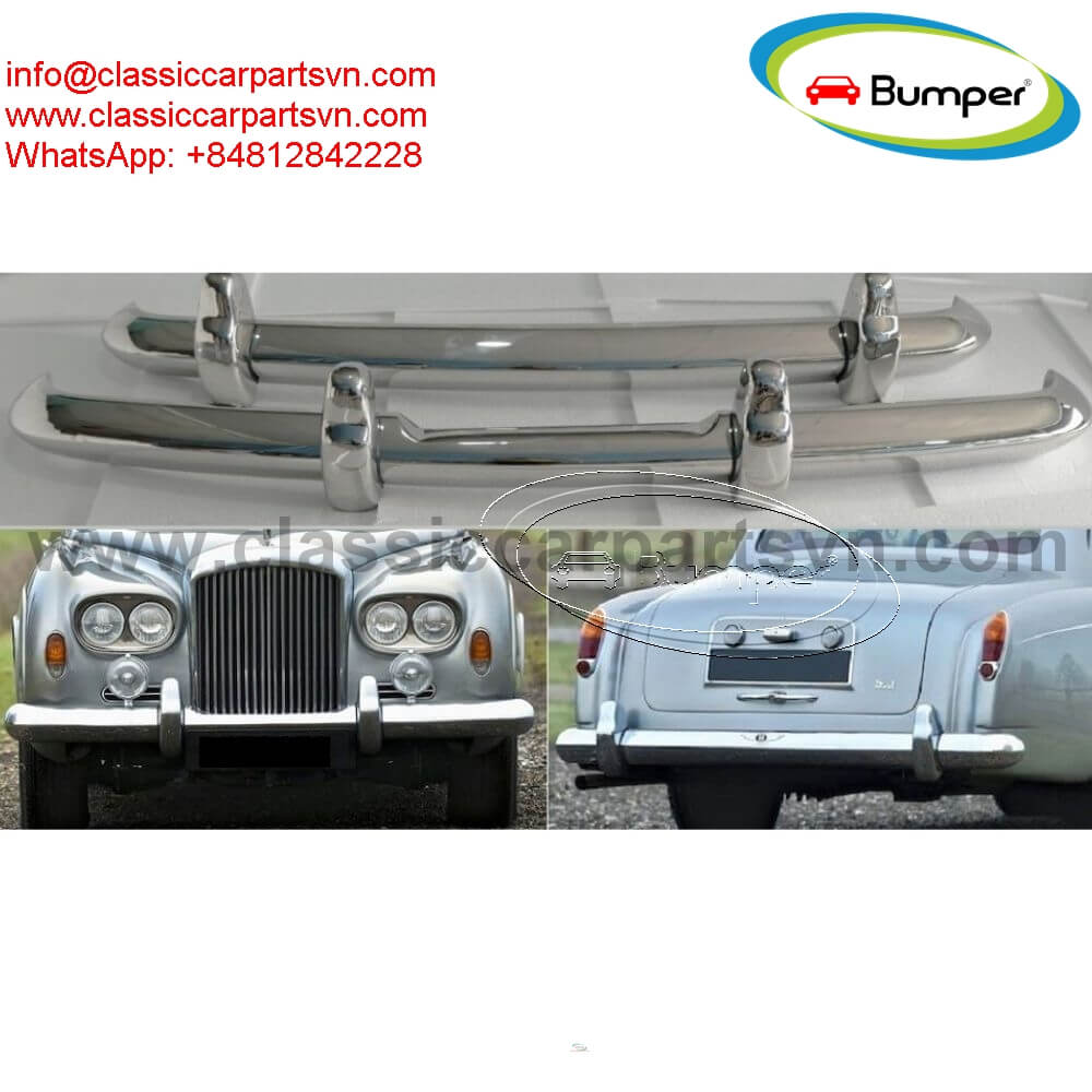 Bentley S3 year (1962–1965) bumpers by stainless steel
