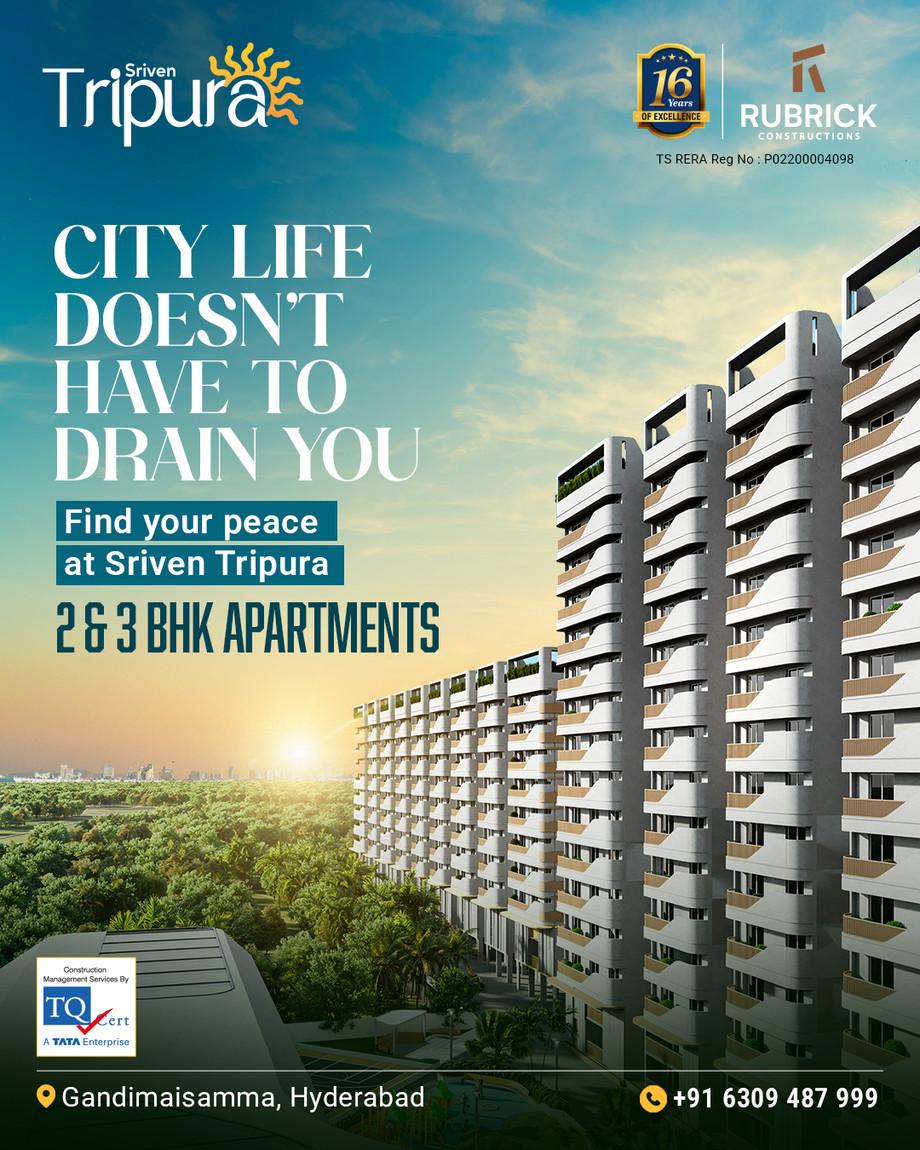 Best Builders Offering 3 BHK Flats Near Gandimaisamma