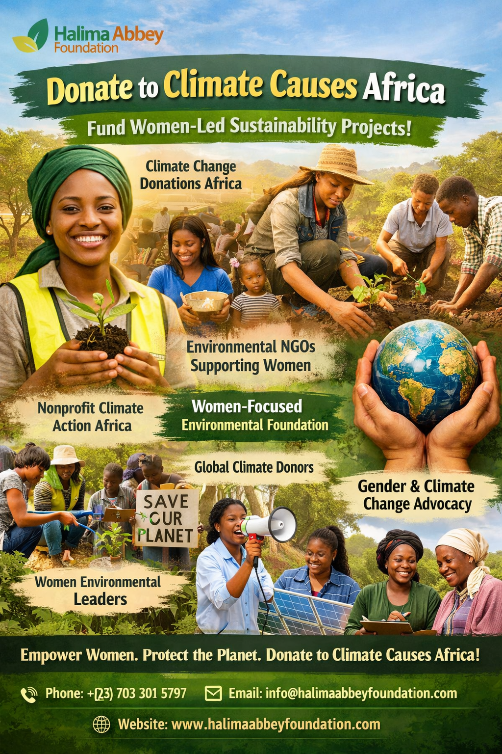 Donate to Climate Causes Africa by Halima Abbey Foundation