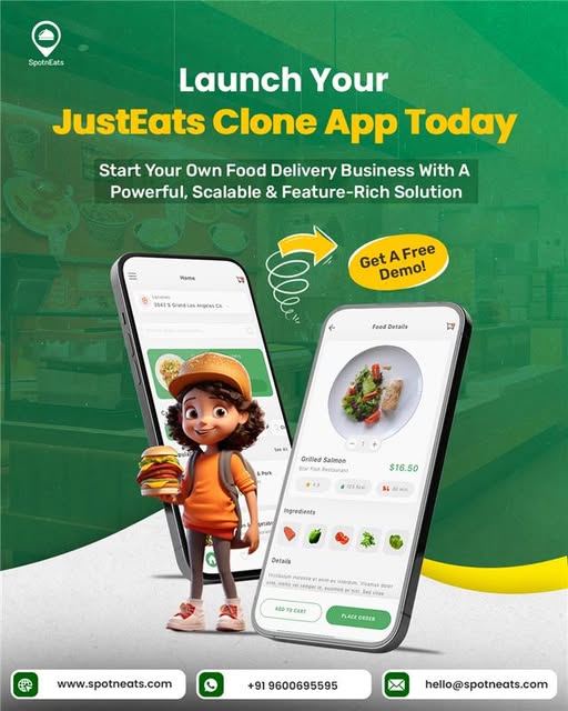 JustEat Clone App – Build & Launch Your Food Delivery Platform in 7 Days