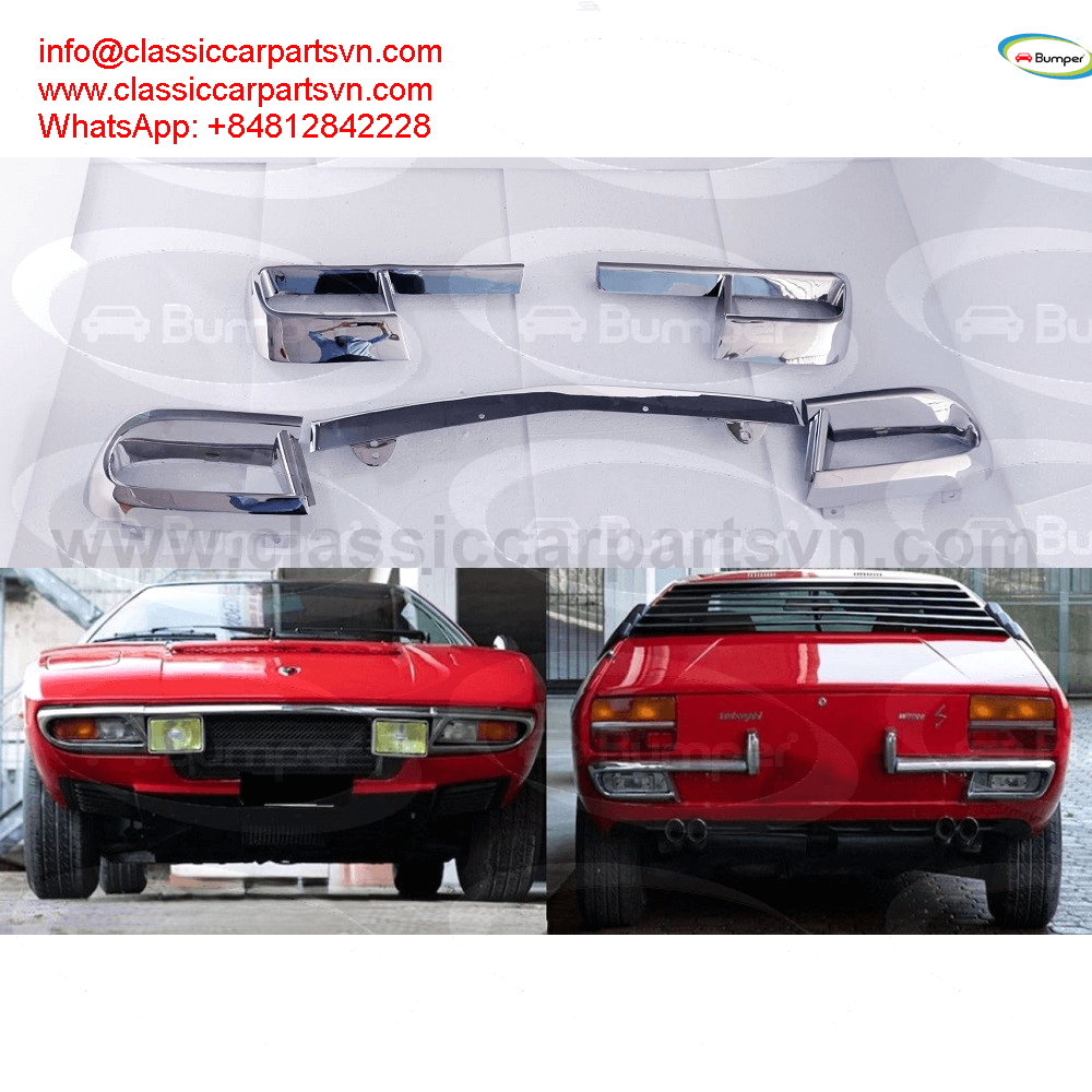 Lamborghini Urraco bumpers ( 1972-1979) bumpers by stainless steel new