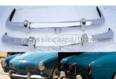 Volkswagen Karmann Ghia Euro style bumpers (1955 – 1966) by stainless steel