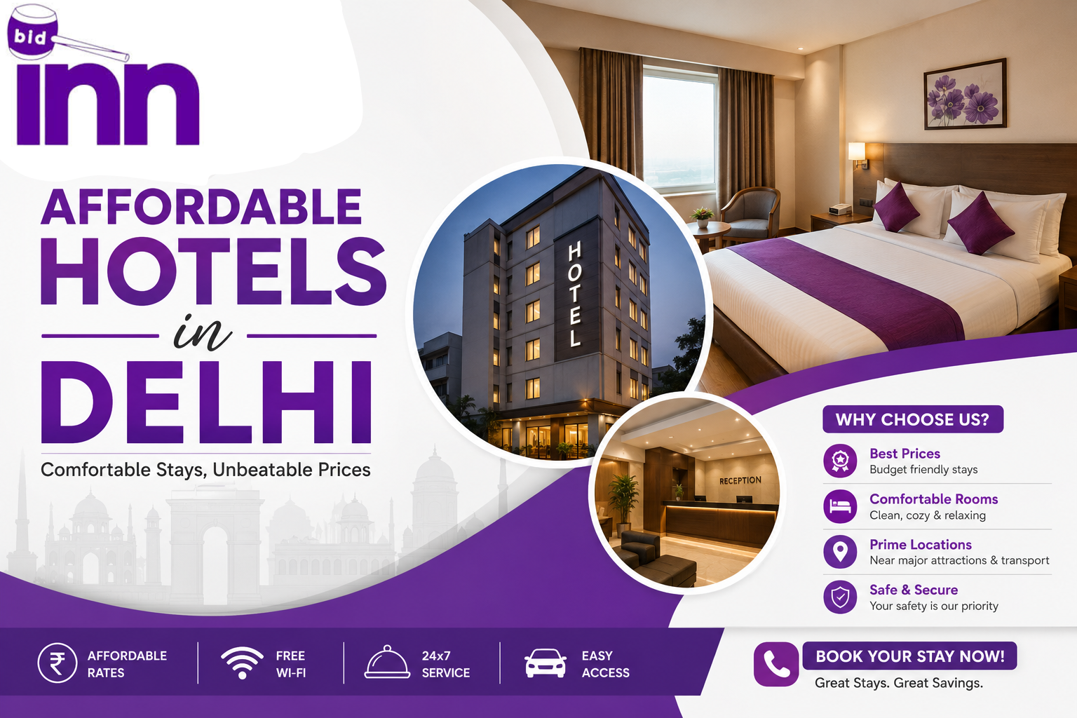 Smart Stays on a Budget: Affordable Hotels in Delhi with Bidinn