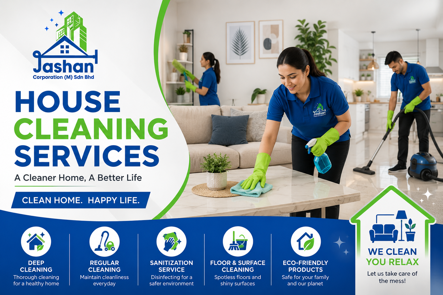 Affordable House Cleaning Services You Can Trust | Jashan Corporation