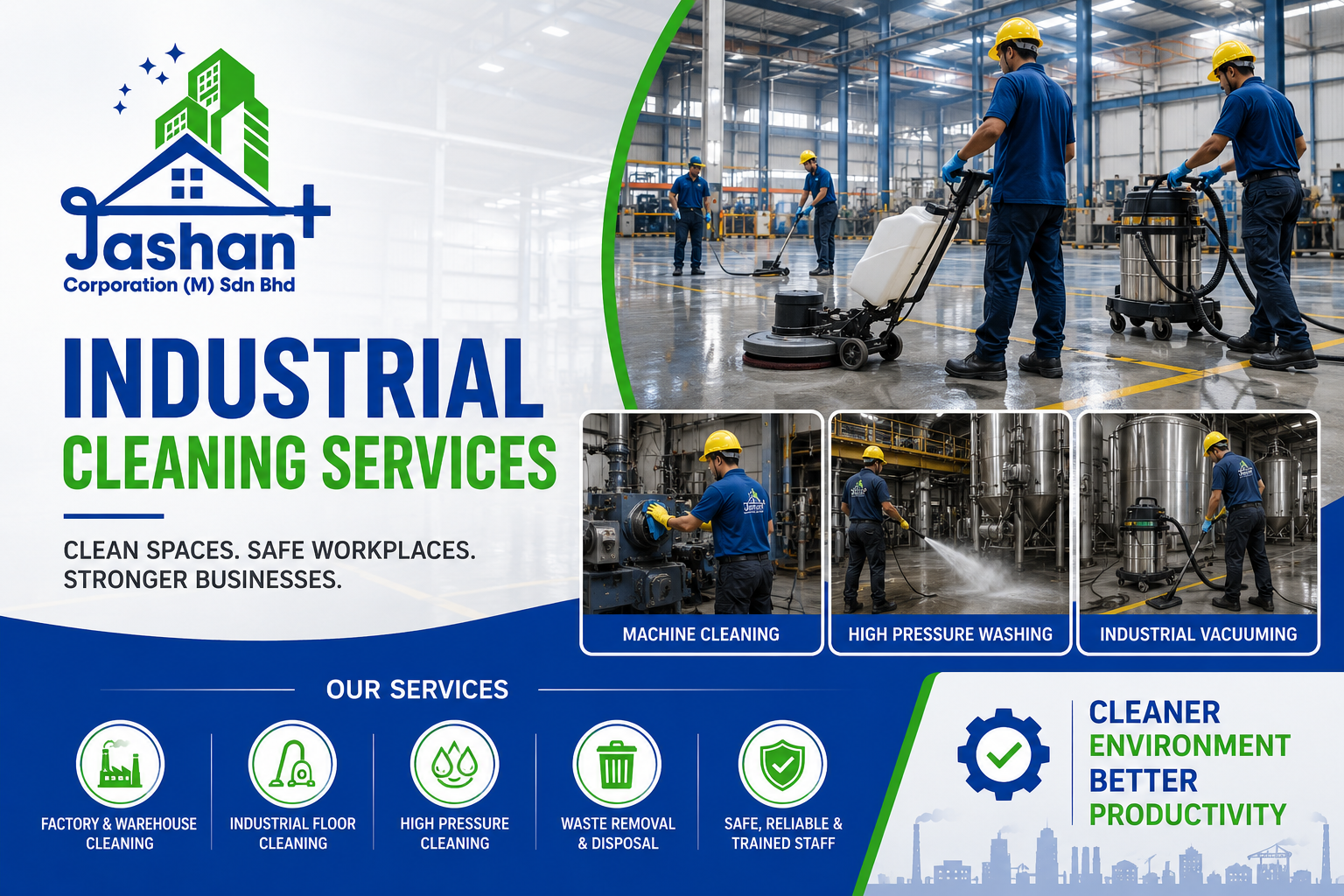 Reliable Industrial Cleaning Services for Businesses | Jashan Corporation