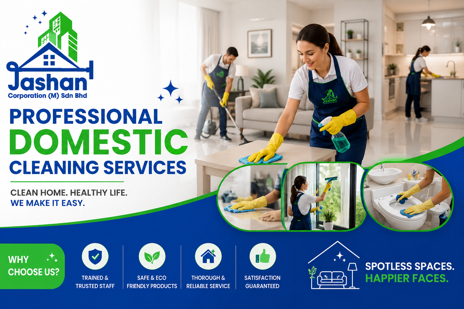 Professional Domestic Cleaning Services for Daily Comfort | Jashan Corporation