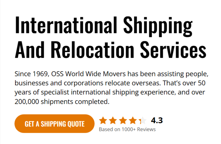 Specialist Packing for Shipping Overseas