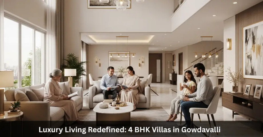 Luxury Living Redefined: 4 BHK Villas in Gowdavalli