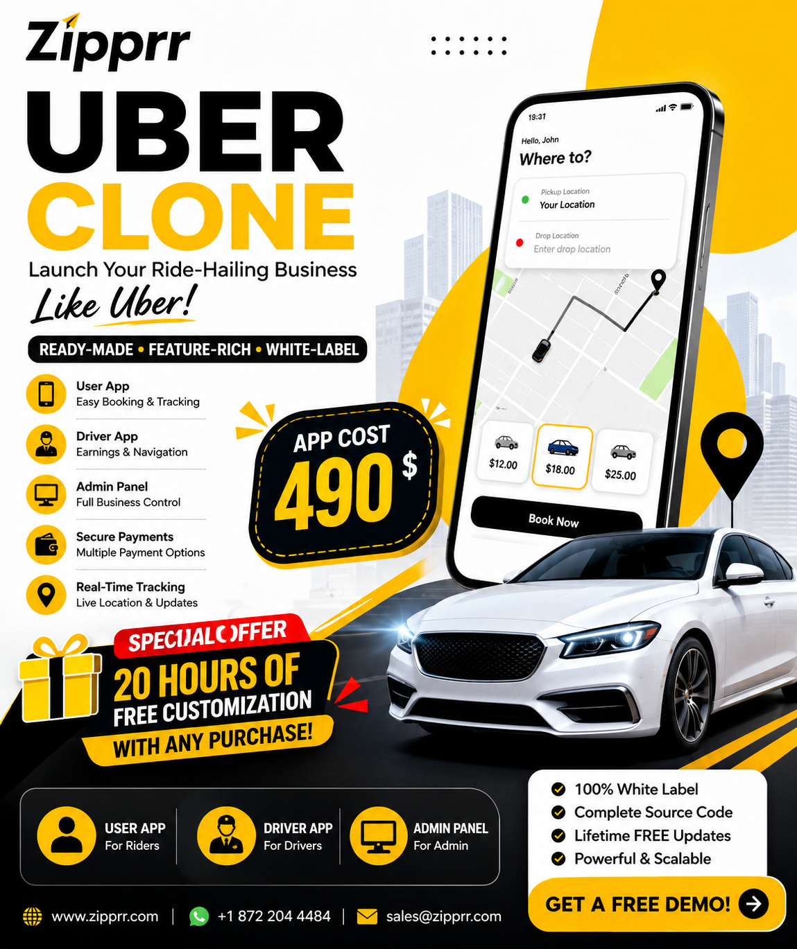 How Do I Add Electric Vehicles to a Ride-Hailing Uber Clone App? (Zipprr)