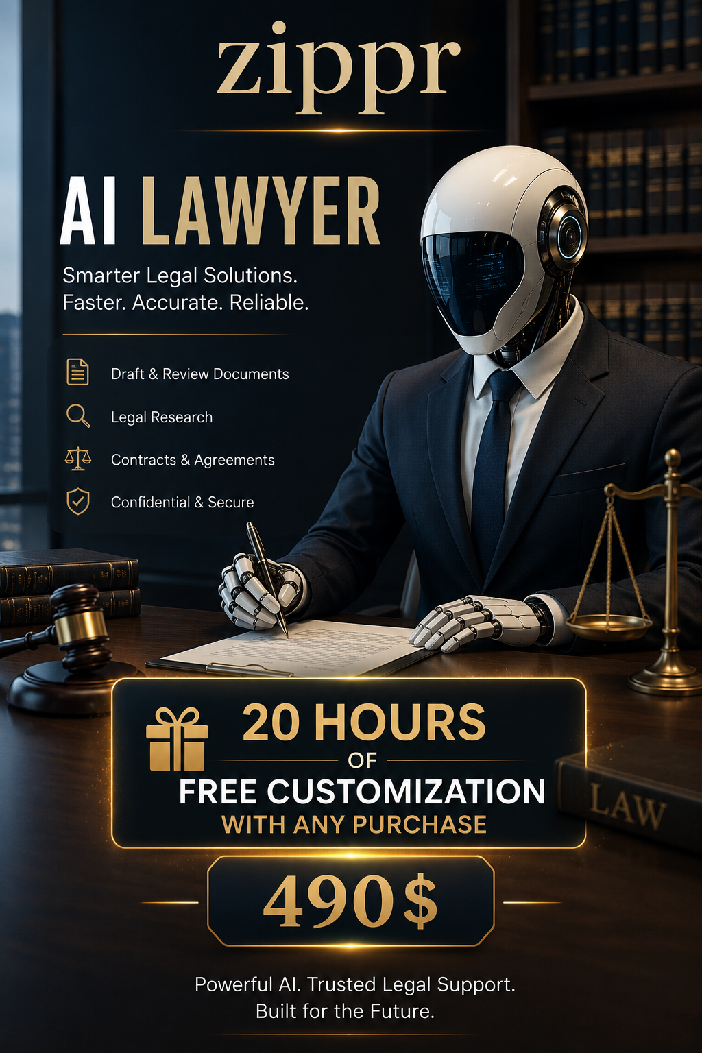 Zipprr AI Lawyer: Ready-Made Legal Practice Management Platform