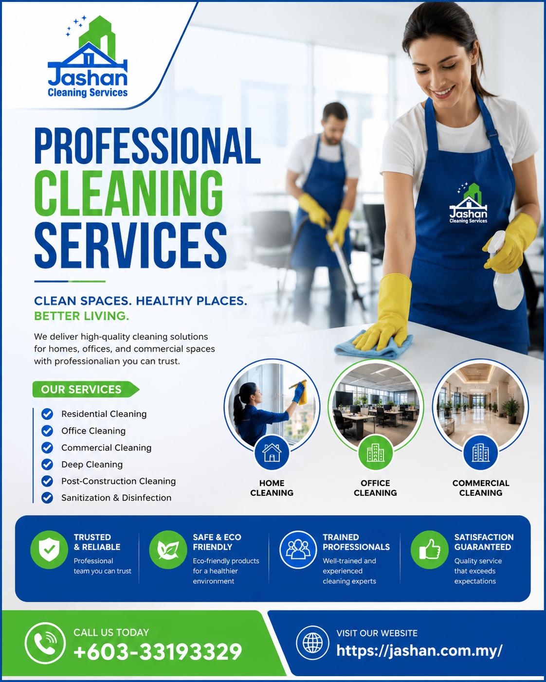 Jashan Corporation Professional Cleaning Services for Homes & Businesses