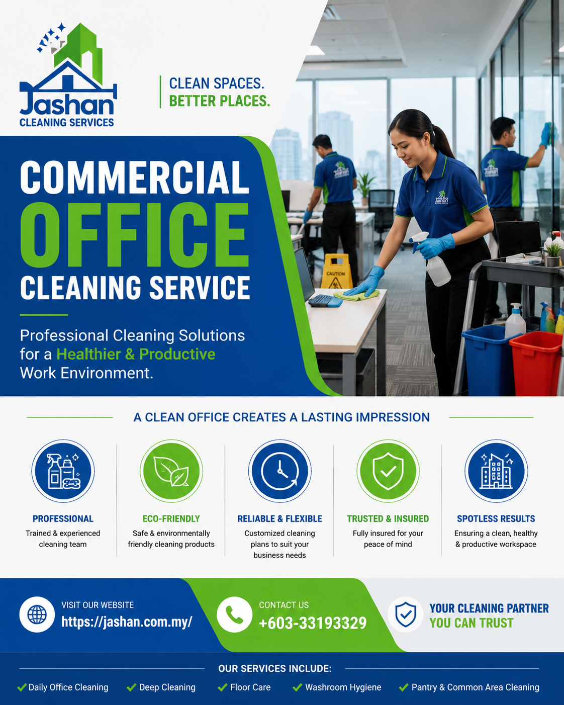 Jashan Corporation Commercial Office Cleaning Service You Can Trust