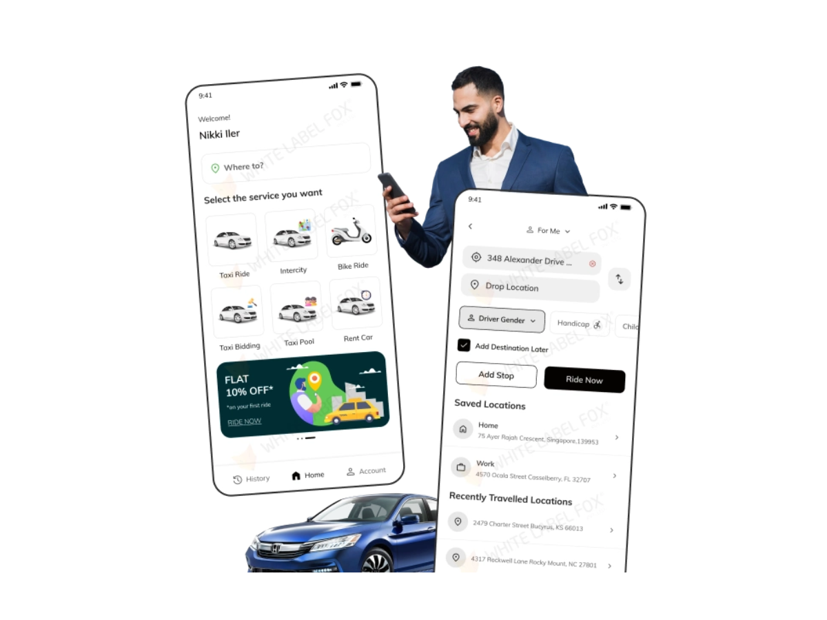 Fox Taxi – Advanced Ride-Hailing Platform for Growing Transportation Businesses