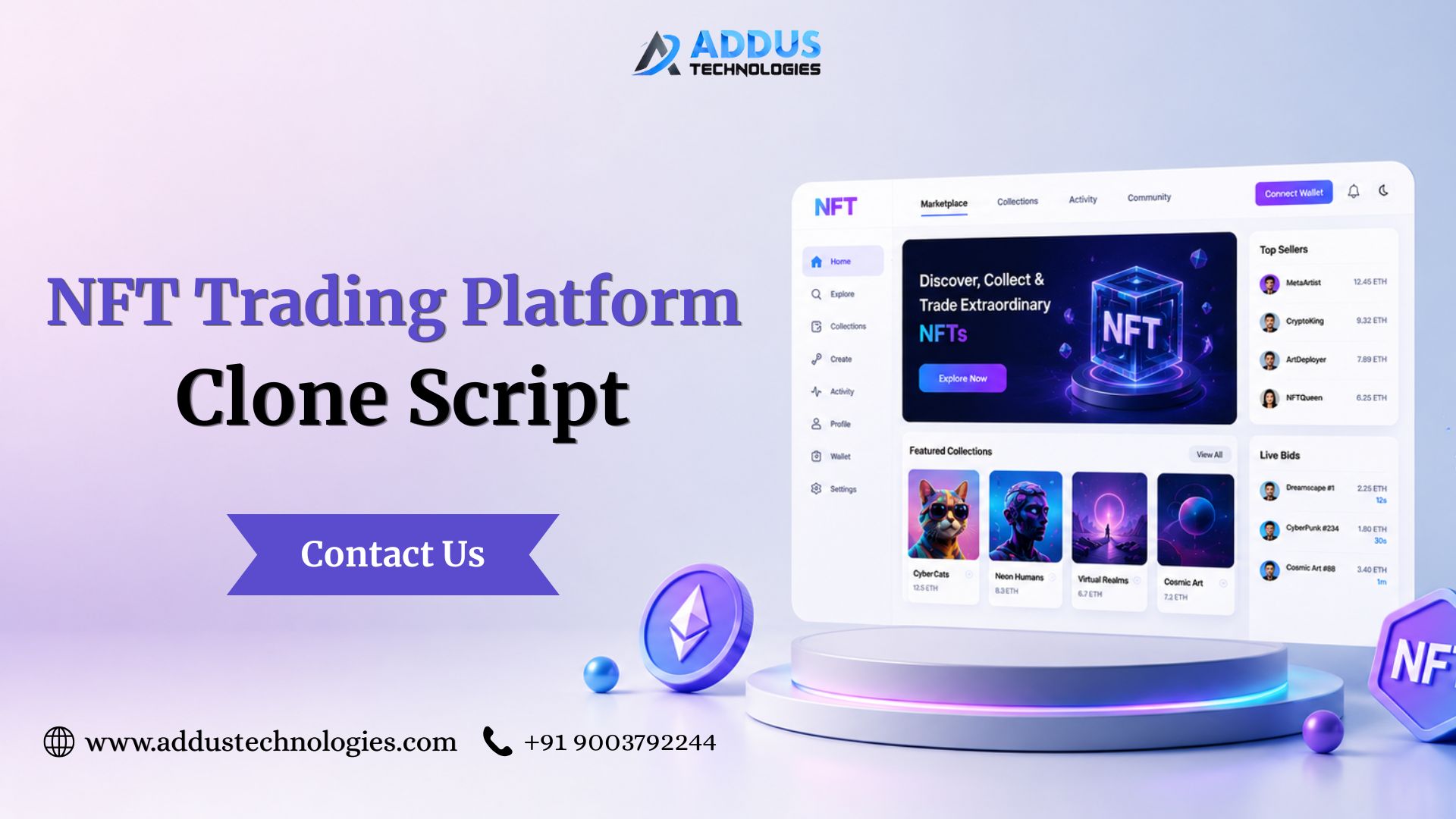 Market-Ready NFT Trading Platform Script for Entrepreneurs