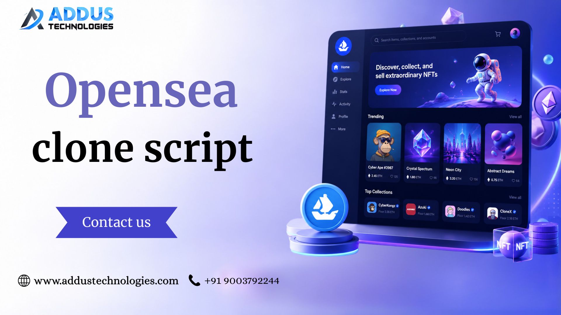 Advanced OpenSea Clone Script with Custom Features