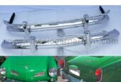 VW Karmann Ghia US Export style bumpers year (1967-1969) by stainless steel