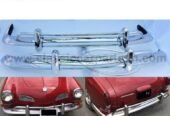 VW Karmann Ghia US Export style bumpers year (1970-1971) by stainless steel new