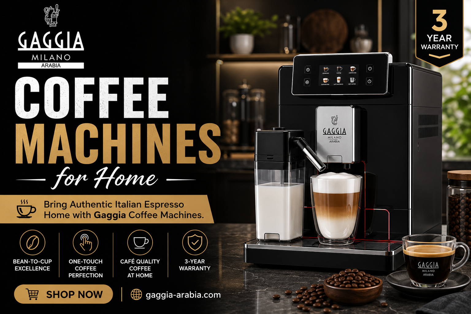 Gaggia Classic Espresso Machine | Premium Italian Coffee Machine | Gaggia Arabia