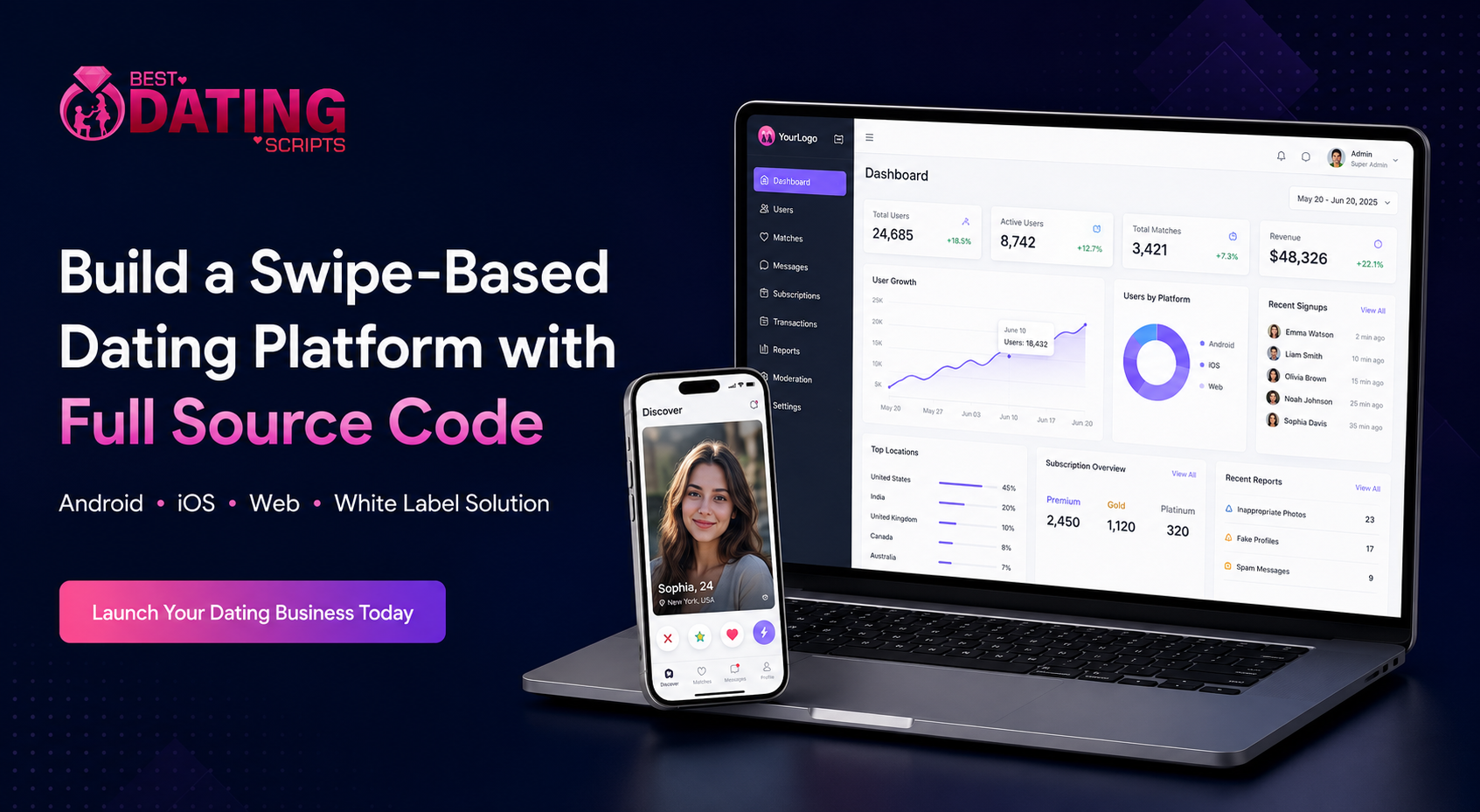 Build a Swipe-Based Dating Platform with Full Source Code