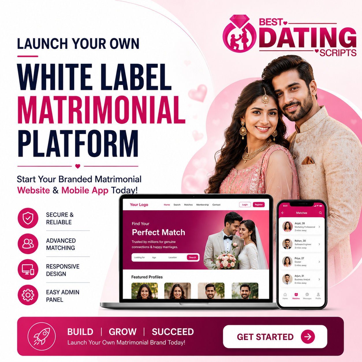 Launch Your Own White Label Matrimonial Platform
