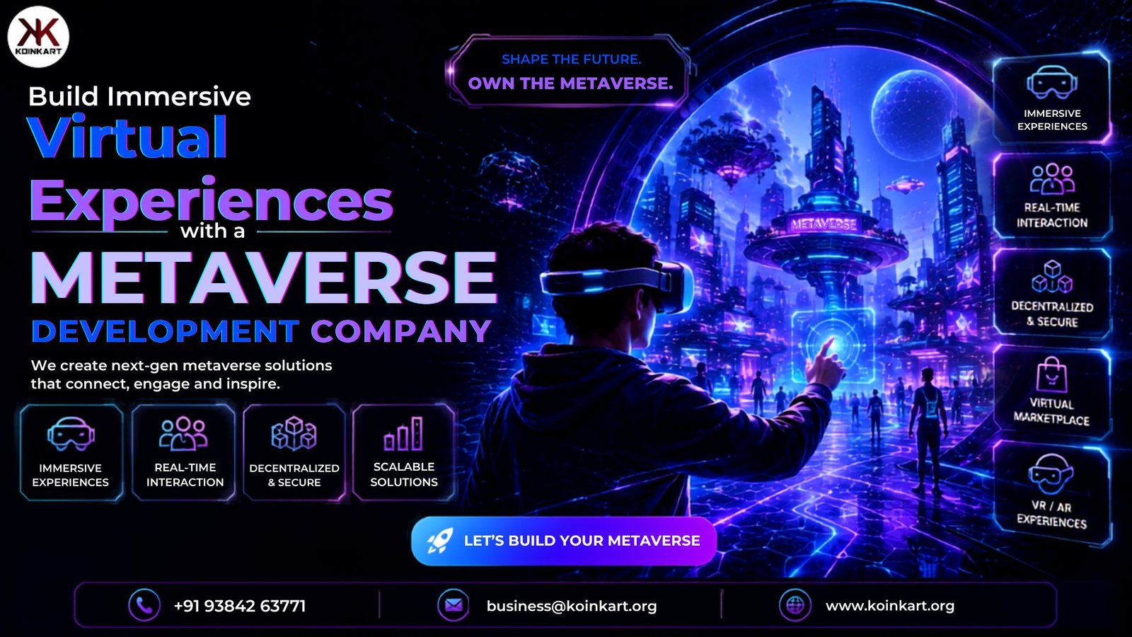 Build Immersive Virtual Experiences with a Metaverse Development Company