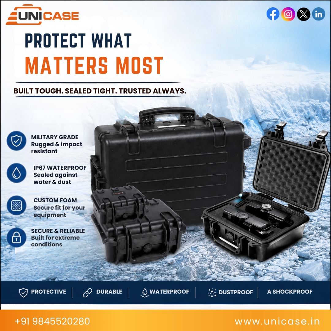 Hard Plastic Cases with Custom Foam for Professional Equipment Protection | Unicase