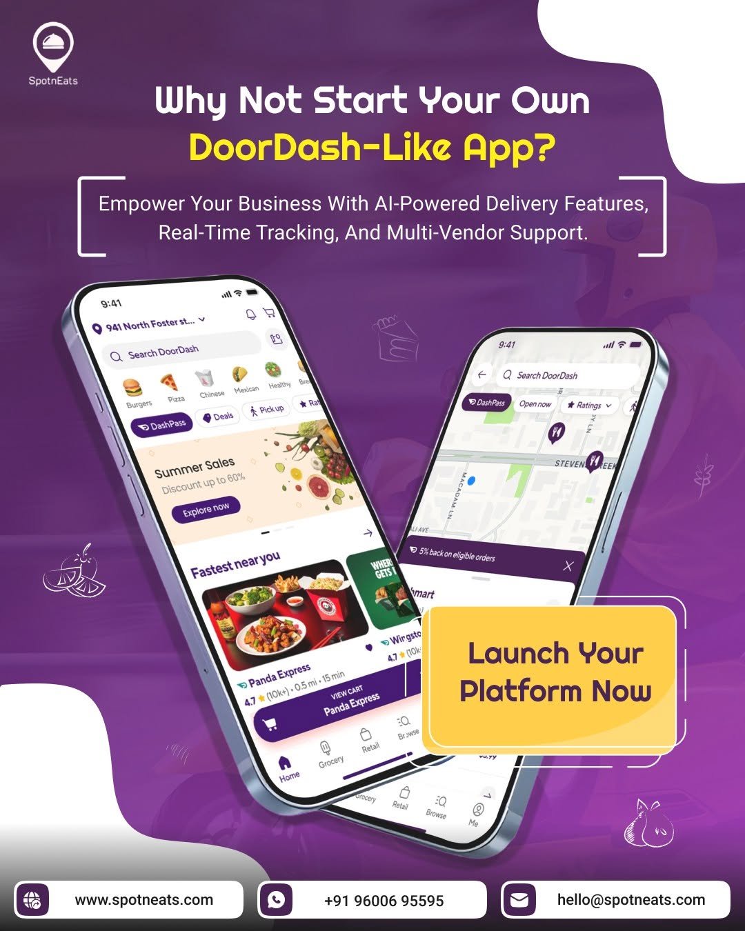 DoorDash Clone App – Launch Your Food Delivery Business in 7 Days