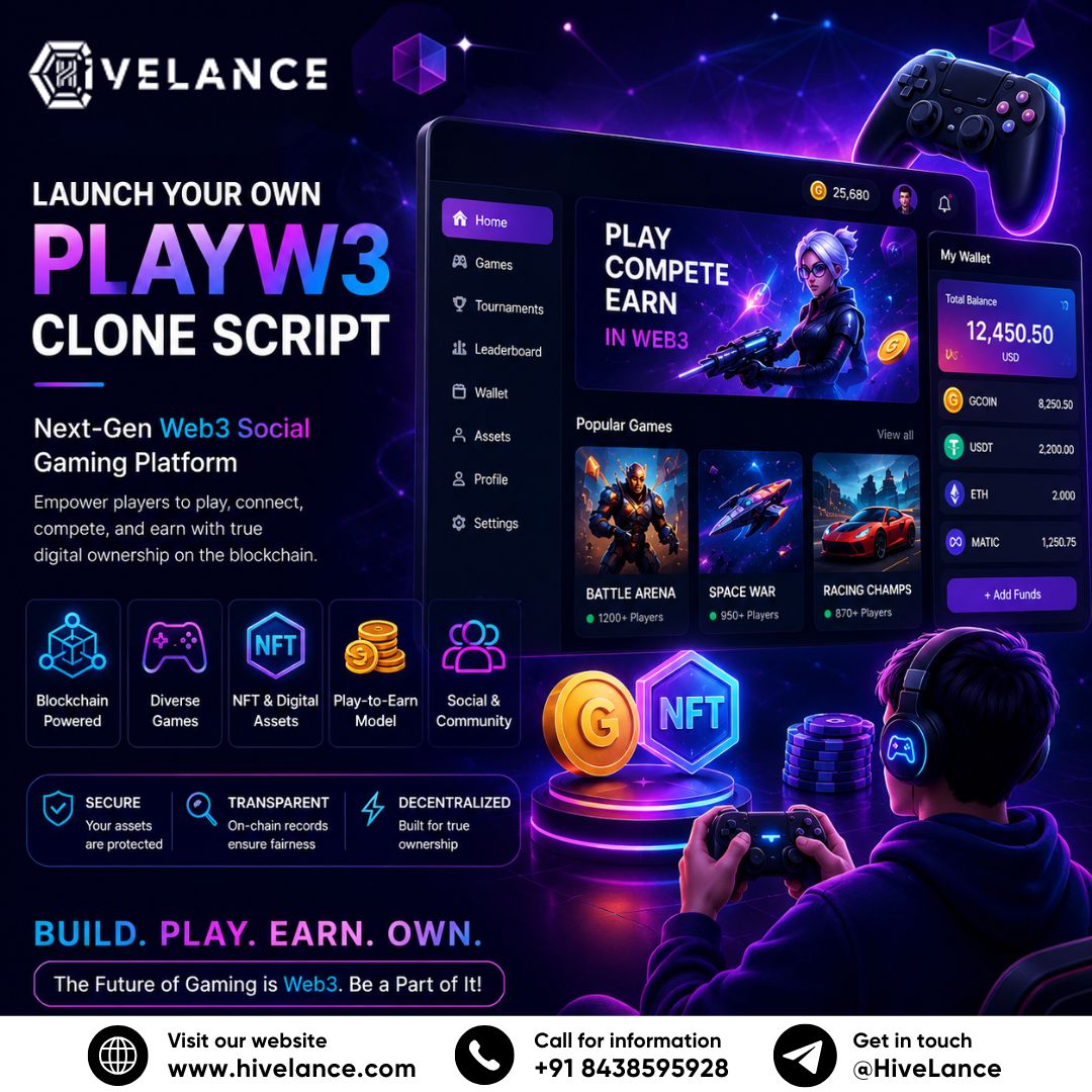 How PlayW3 Clone Software Supports Blockchain-Powered Social Gaming