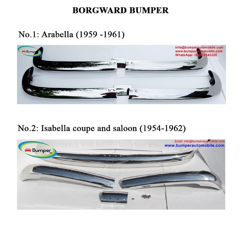 Borgward Arabella (1959 -1961) / Borgward Isabella coupe and saloon (1954-1962) bumper