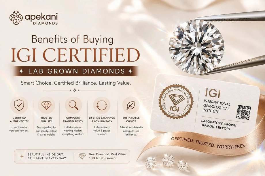 Benefits of Buying IGI Certified Lab Grown Diamonds