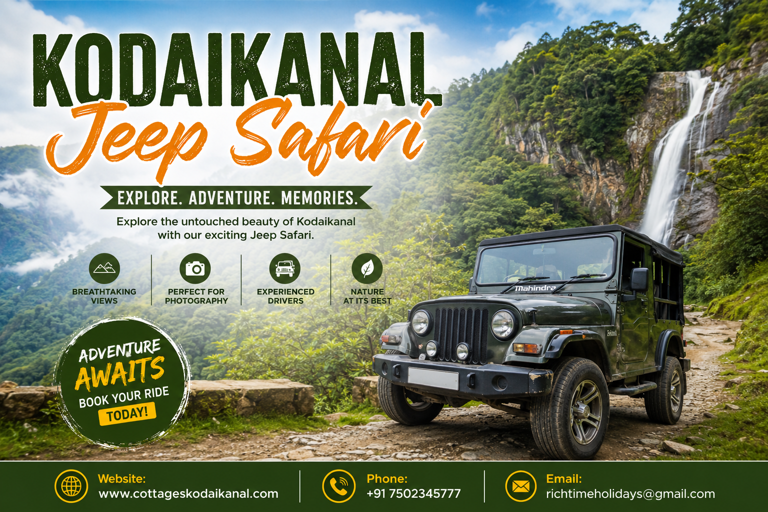 Cottages Kodaikanal — Expert Guided Jeep Safari in Kodaikanal for Adventure Seekers and Families
