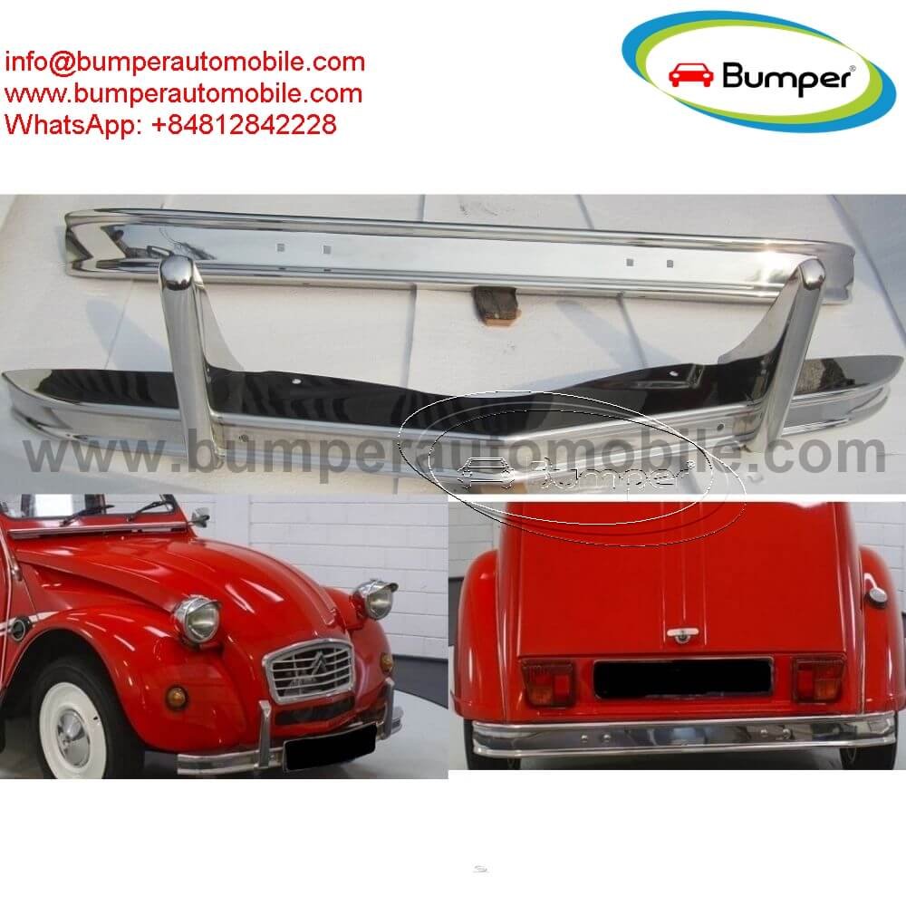 Citroen 2CV year 1948 to 1990 bumpers classic car