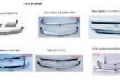 Fiat (1957-1975) Bumper Parts for Classic by stainless steel new