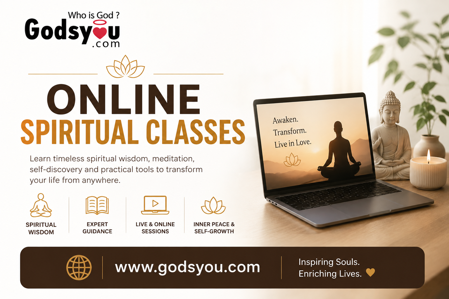 Online Spiritual Classes for Spiritual Awakening, Meditation & Inner Growth | Godsyou