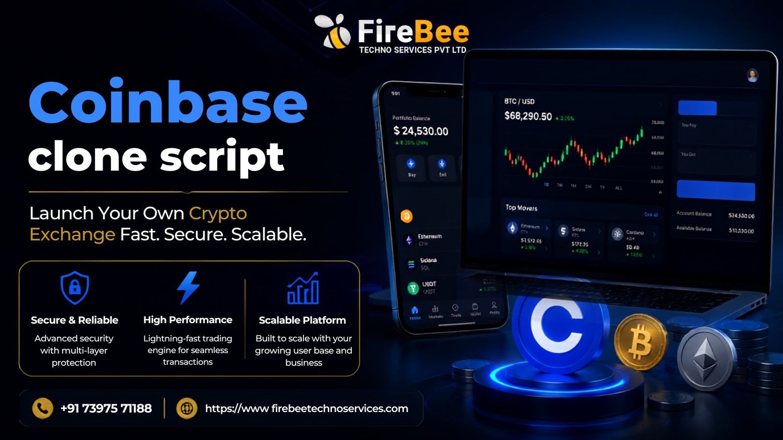 Develop API-Driven Crypto Trading Platforms With Coinbase Clone Script
