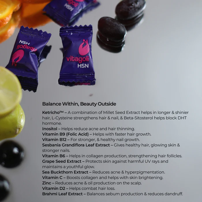 Innovative best hair, skin and nail gummies for complete wellness