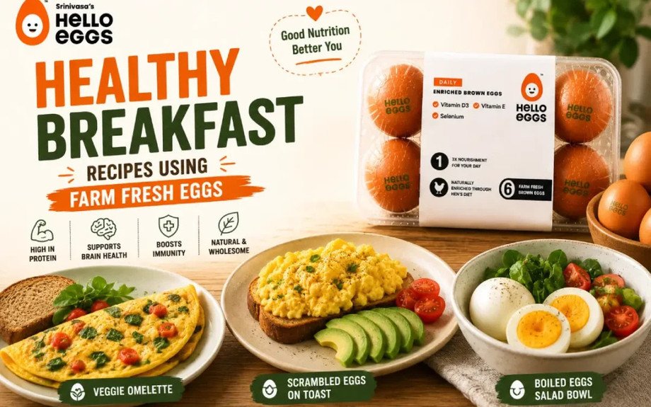 Healthy Breakfast Recipes Using Farm Fresh Eggs